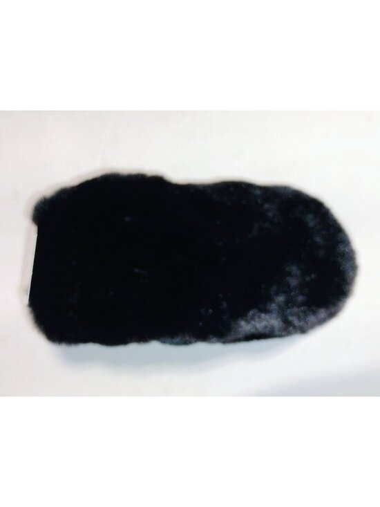 Gertex Other - Black Faux Fur Mittens 100% Polyester Fabric Ribbed Wrist